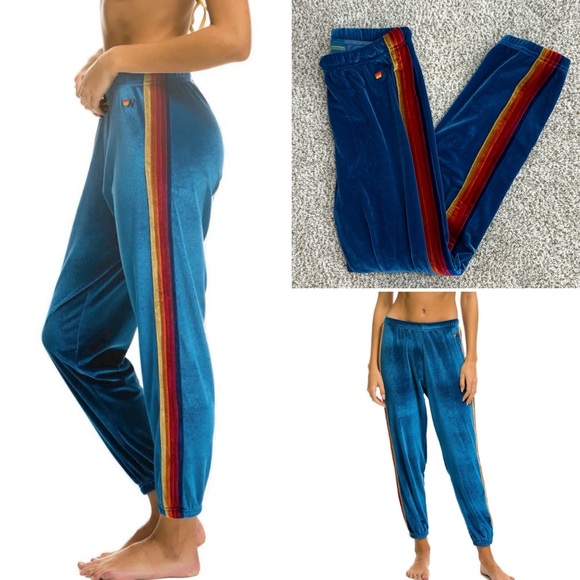 Aviator Nation Velvet Relaxed Zip Hoodie and Classic Sweatpants set - Picture 4 of 13